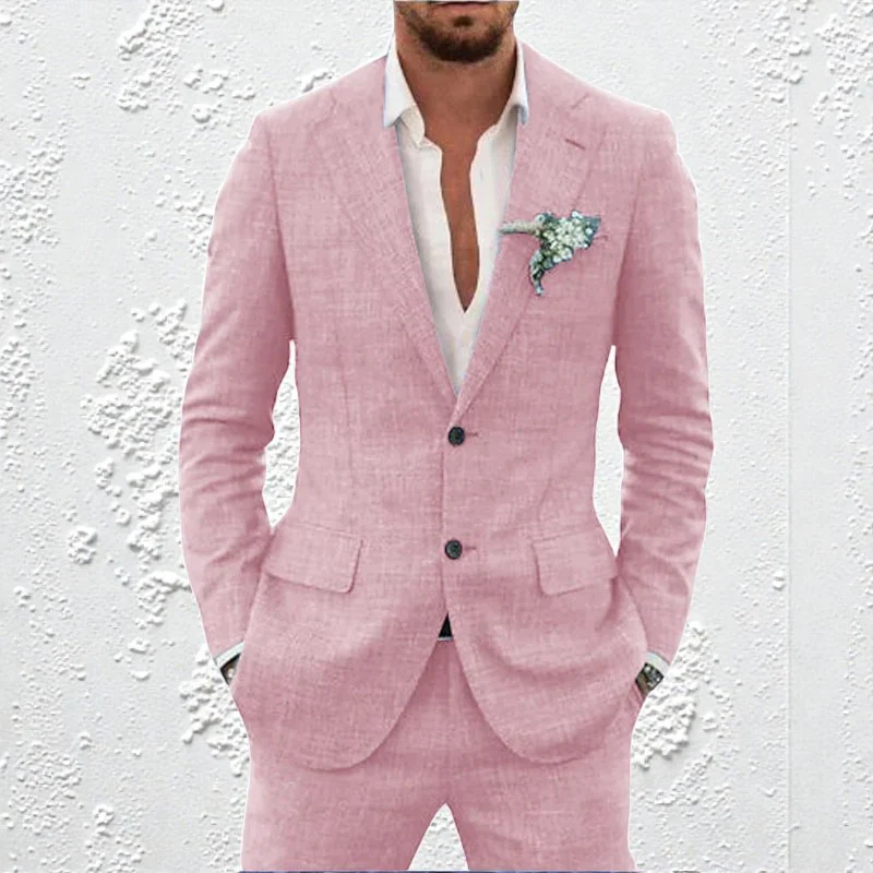 Ensemble blazer et pantalon deux pièces pour homme - Image 13