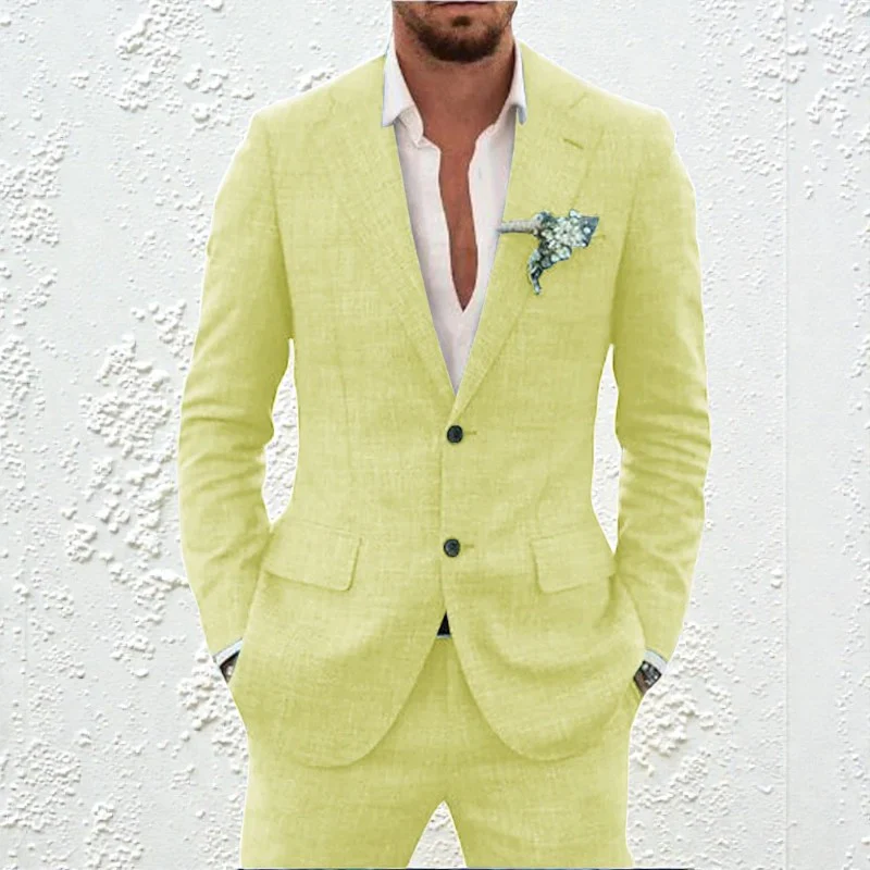 Ensemble blazer et pantalon deux pièces pour homme - Image 20