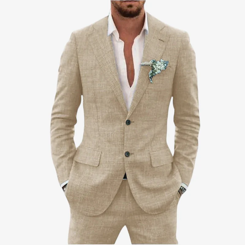 Ensemble blazer et pantalon deux pièces pour homme - Image 4