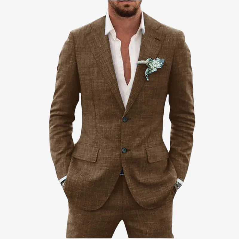 Ensemble blazer et pantalon deux pièces pour homme - Image 6