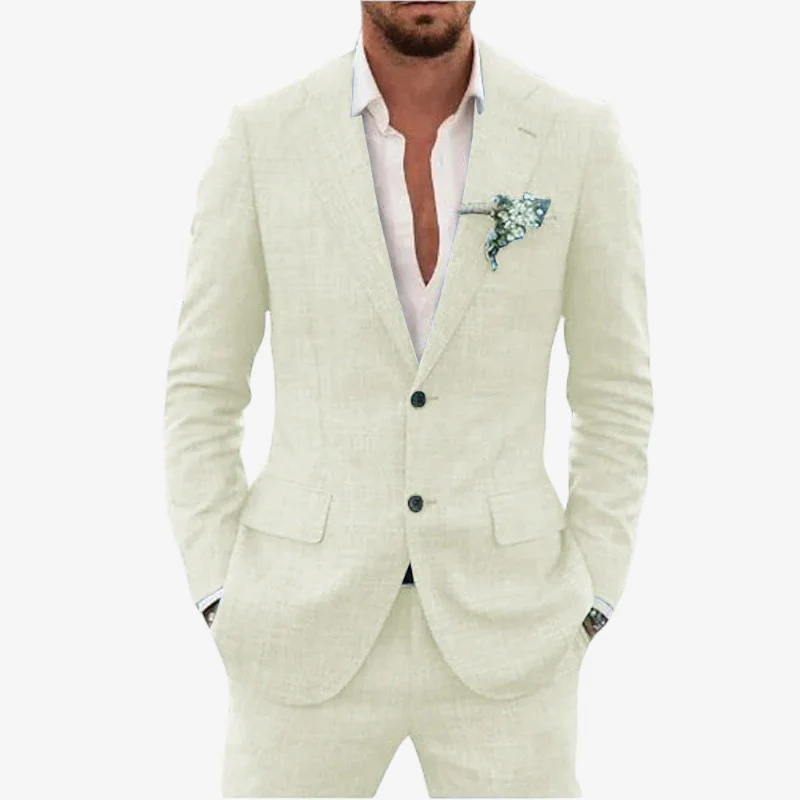 Ensemble blazer et pantalon deux pièces pour homme - Image 7