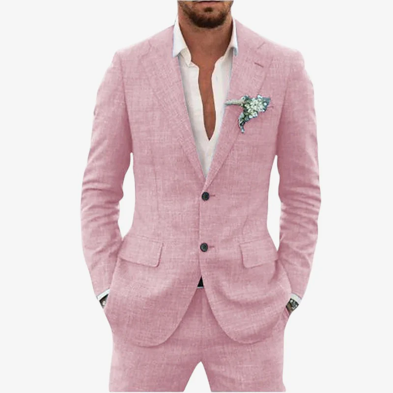 Ensemble blazer et pantalon deux pièces pour homme - Image 8
