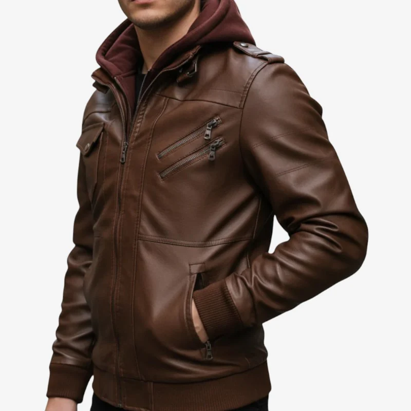 Veste à capuche zippée manches longues - Image 2