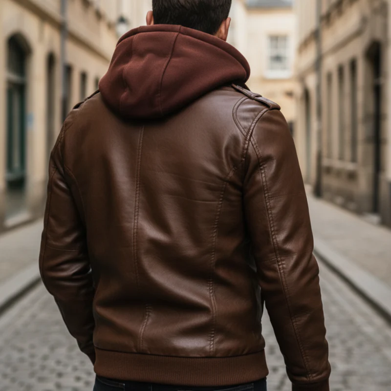 Veste à capuche zippée manches longues - Image 5