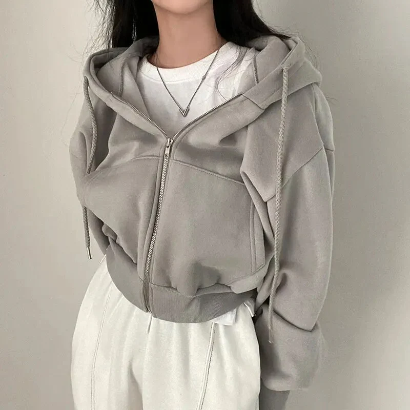 Veste femme à capuche coupe ample - Image 4