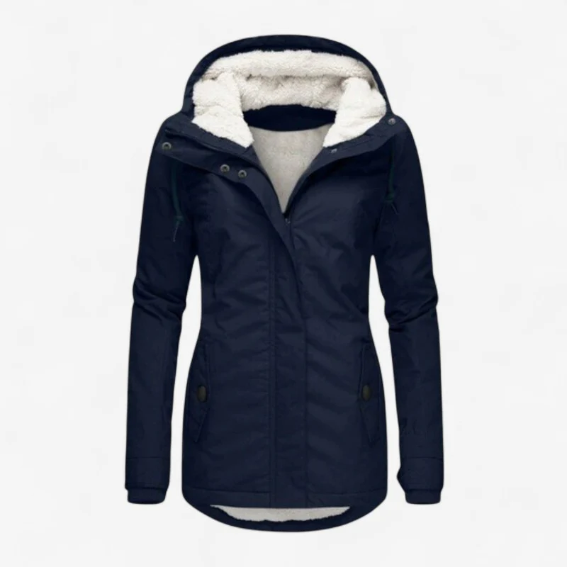 Manteau long Esmee doublé polaire avec capuche - Image 3