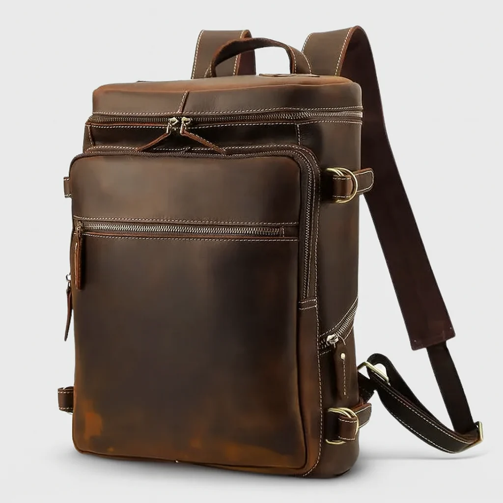 Grand sac à dos avec poches zippées multiples