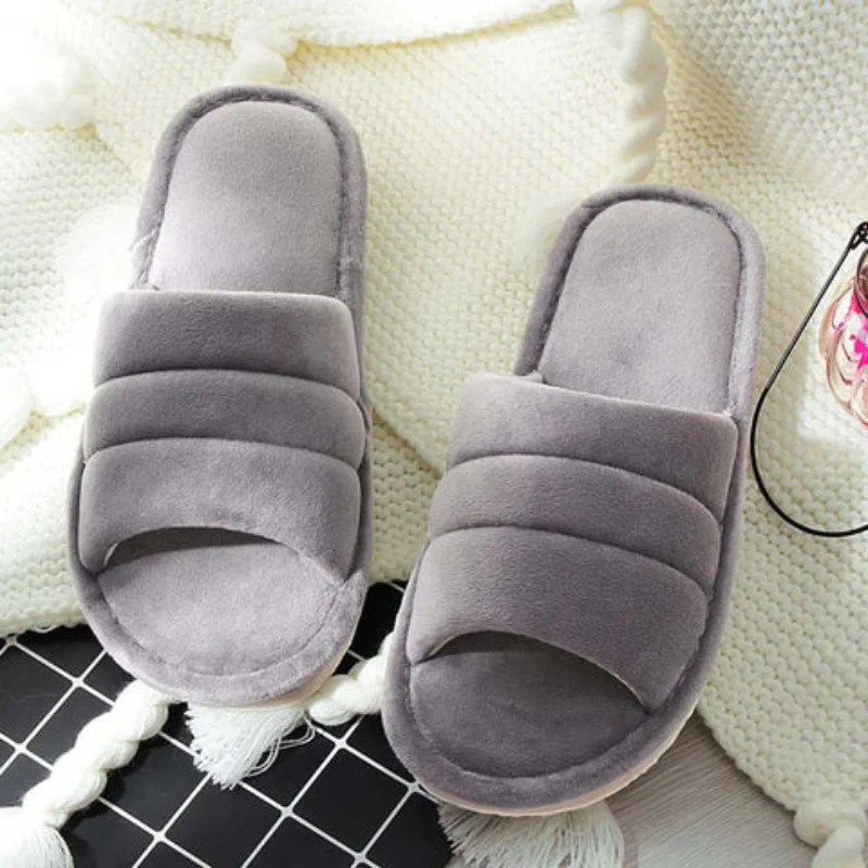 Chaussons homme peluche antidérapants à enfiler - Image 4