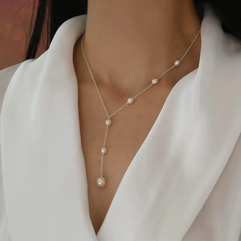 Collier à Pendentif en Perles Vintage - Image 2