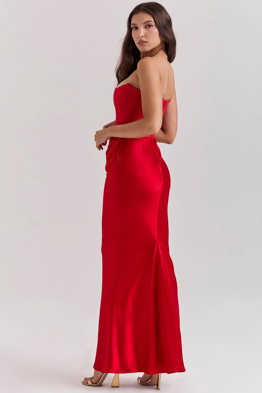 Evelyn - Robe longue ajustée avec corset ceinturé - Image 6