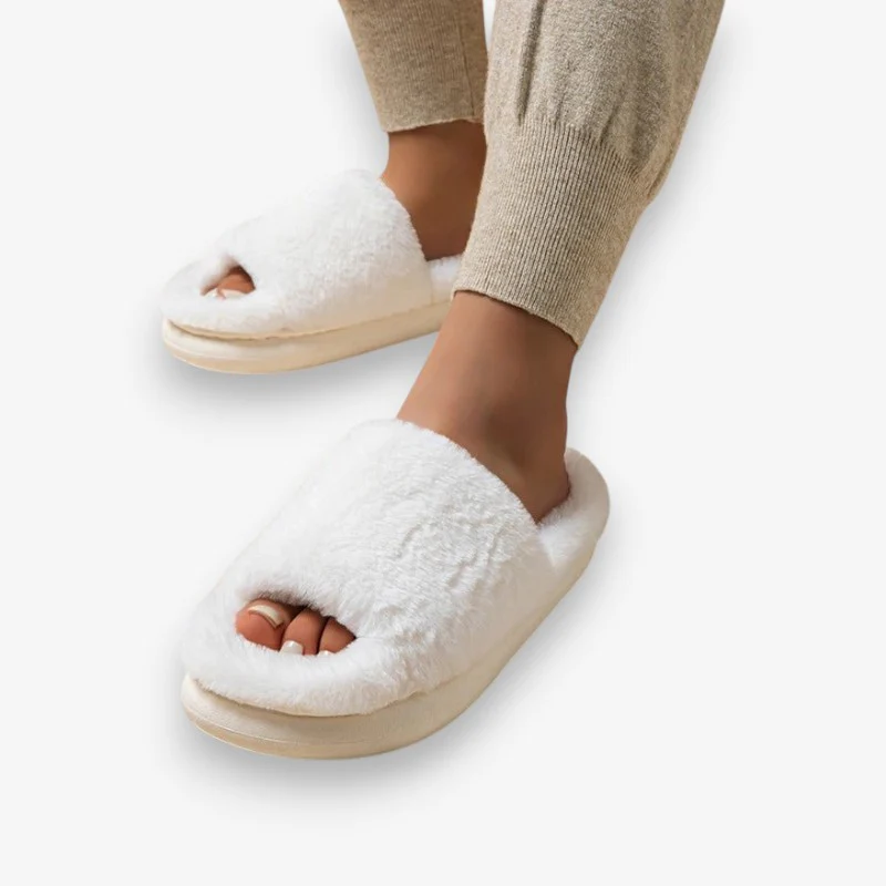 Chaussons unisexe doublure fourrure douce - Image 2