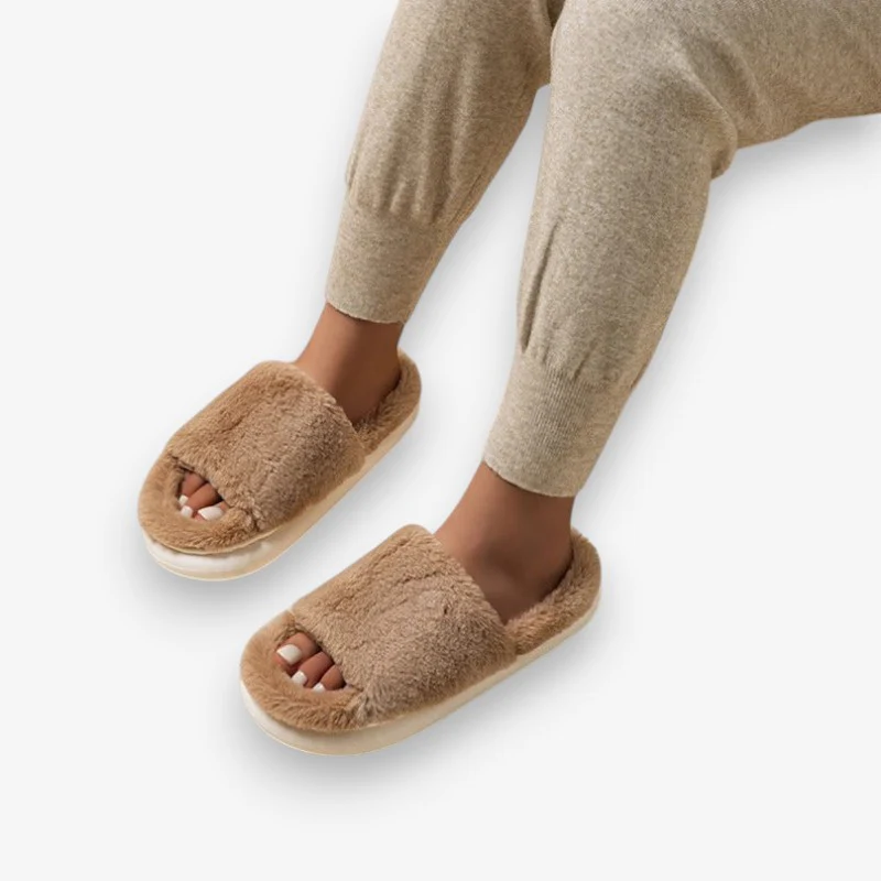 Chaussons unisexe doublure fourrure douce - Image 3