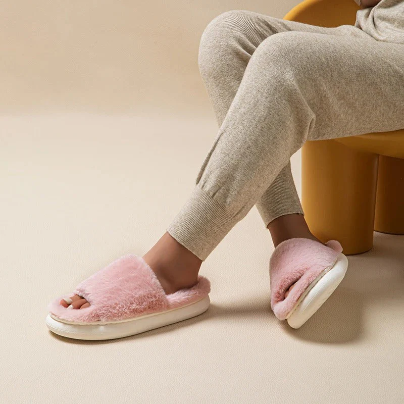 Chaussons unisexe doublure fourrure douce - Image 5