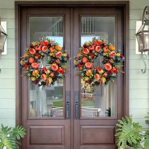 Couronne Florale Artificielle Élégante avec Design Léger - Image 3