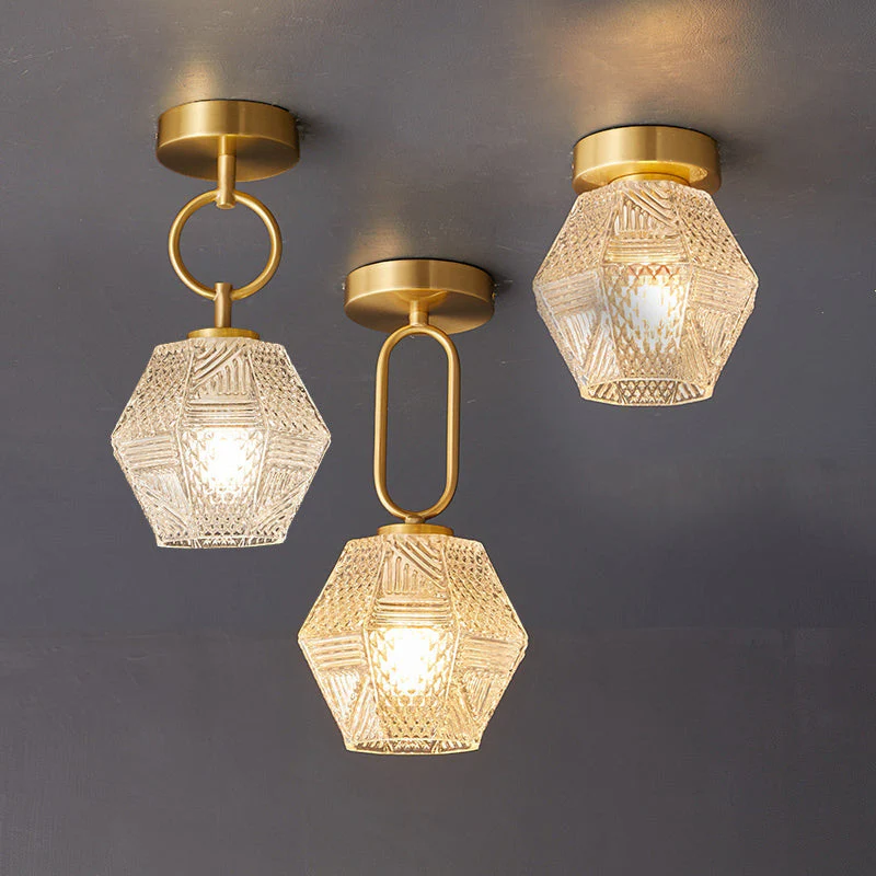 Suspension LED intérieure motif diamant - Image 5
