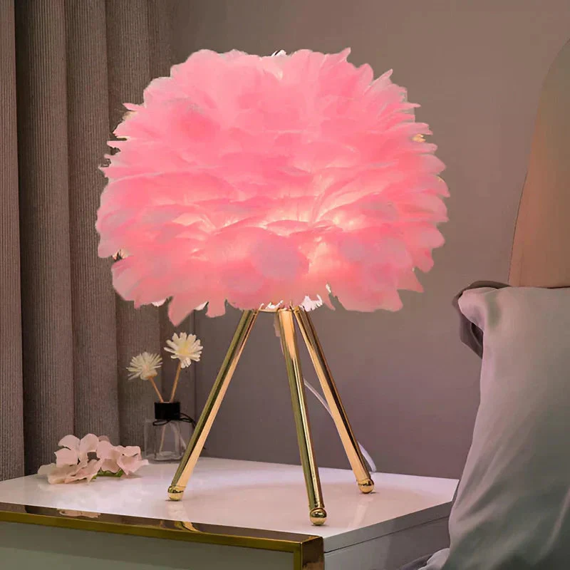 Lampe de table Feather avec motif plumes - Image 2