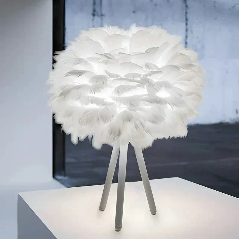 Lampe de table Feather avec motif plumes - Image 4