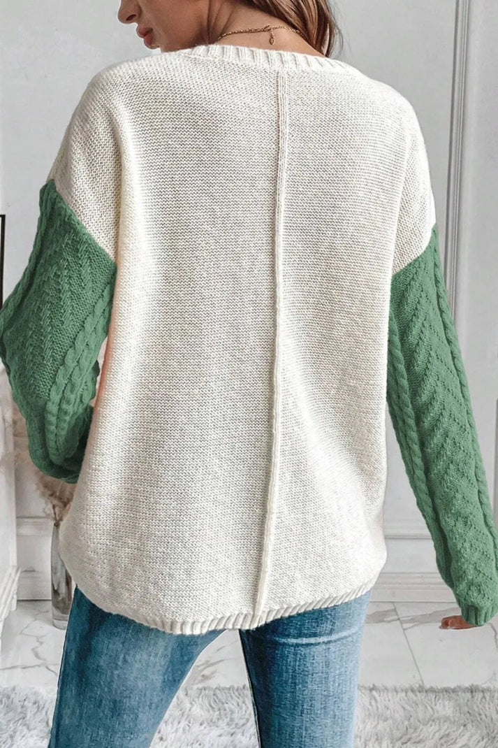 Pull femme col rond manches longues avec poche - Image 5