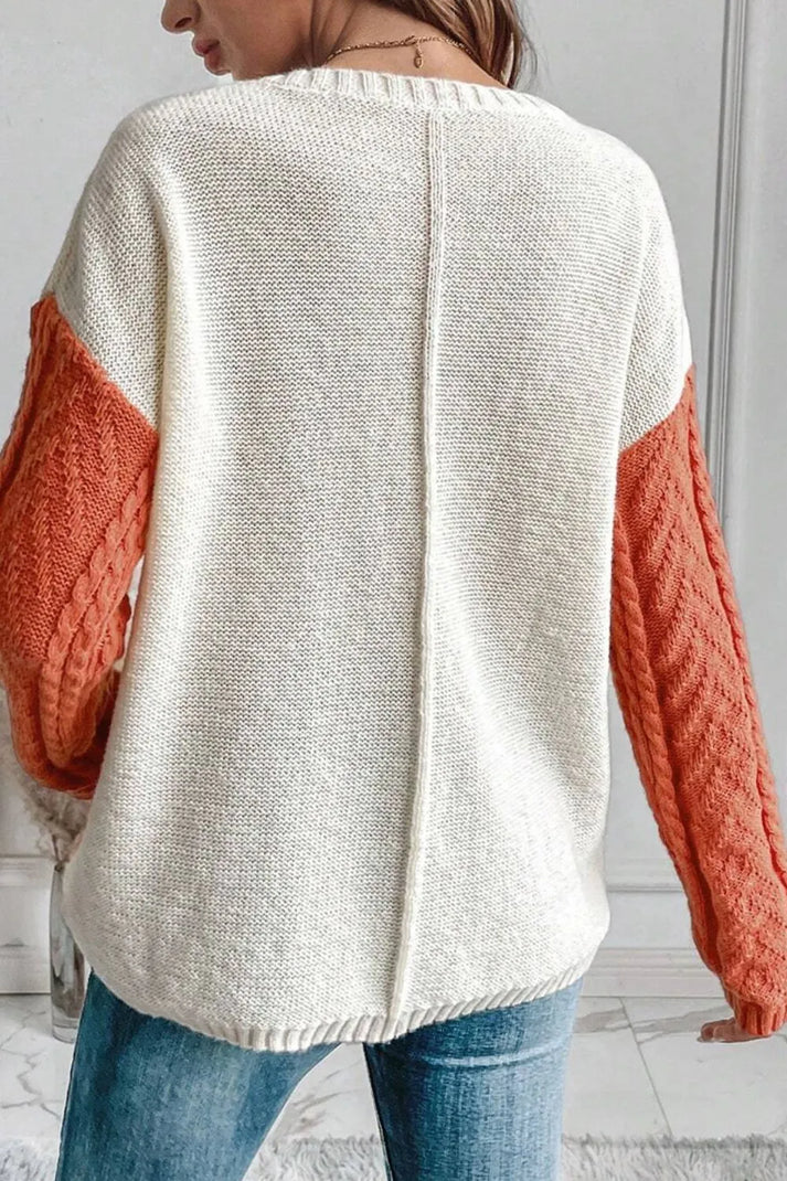 Pull femme col rond manches longues avec poche - Image 6
