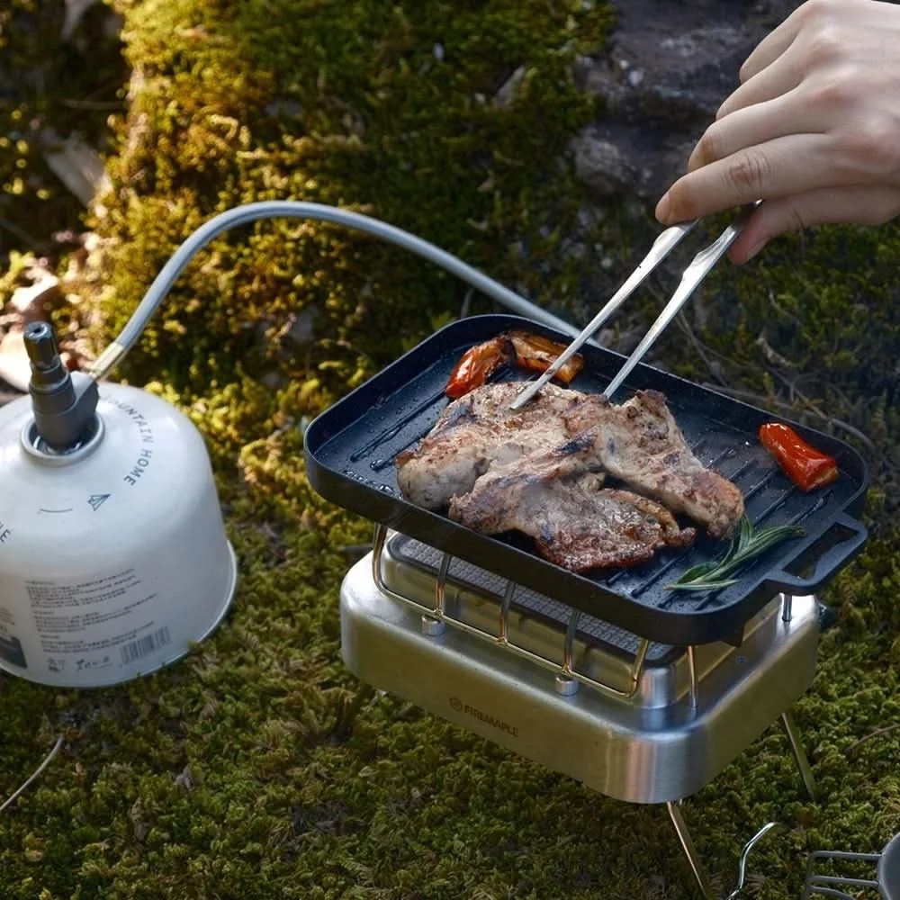 Plaque de grill portable compacte en aluminium/inox - Image 4