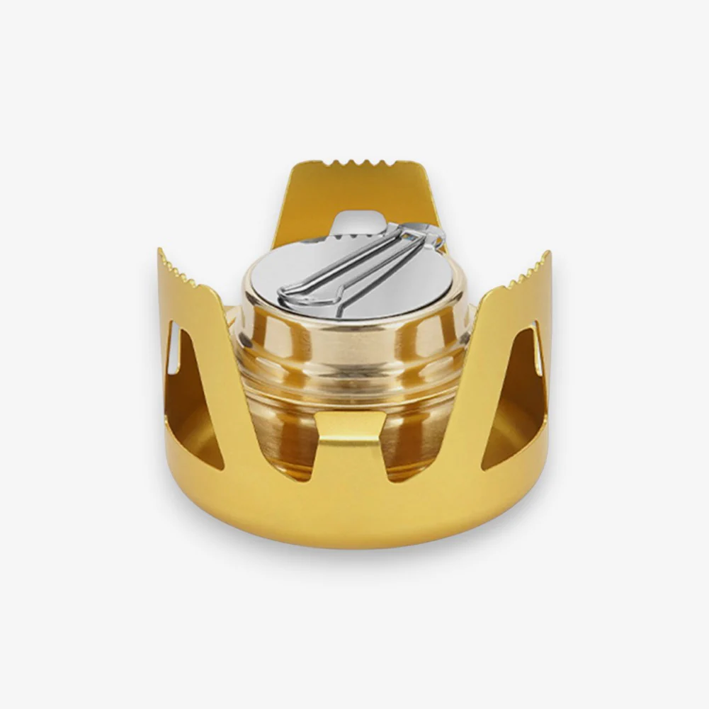 Réchaud portable rond avec flamme réglable