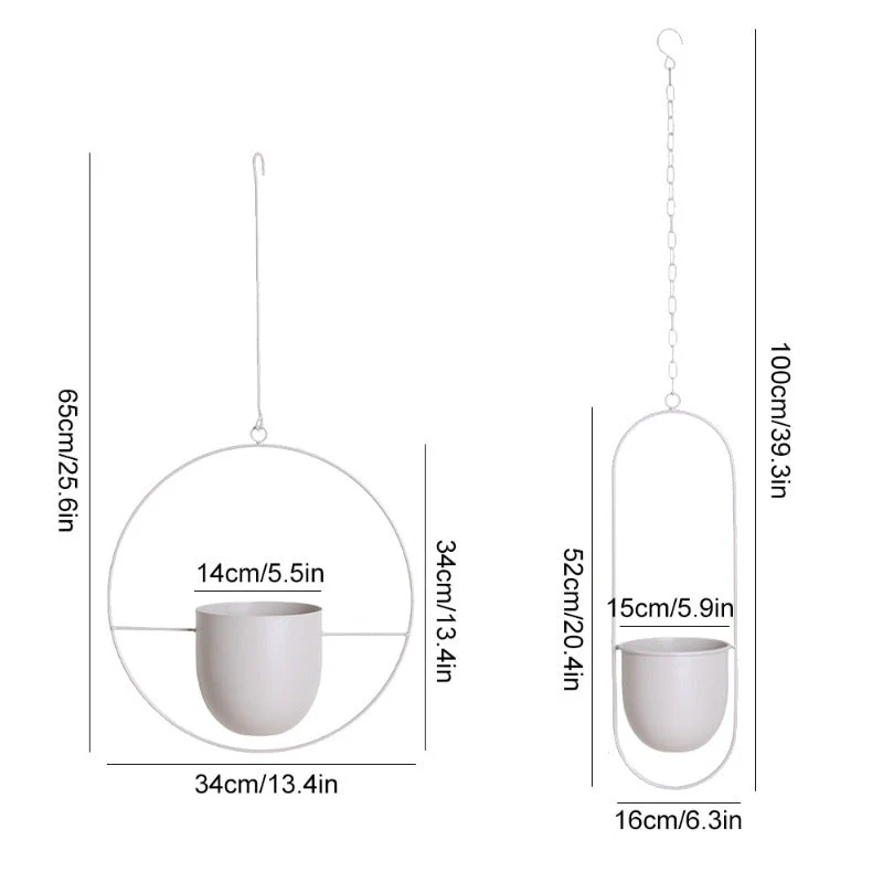 Jardinières suspendues élégantes pour intérieur et extérieur - Image 13