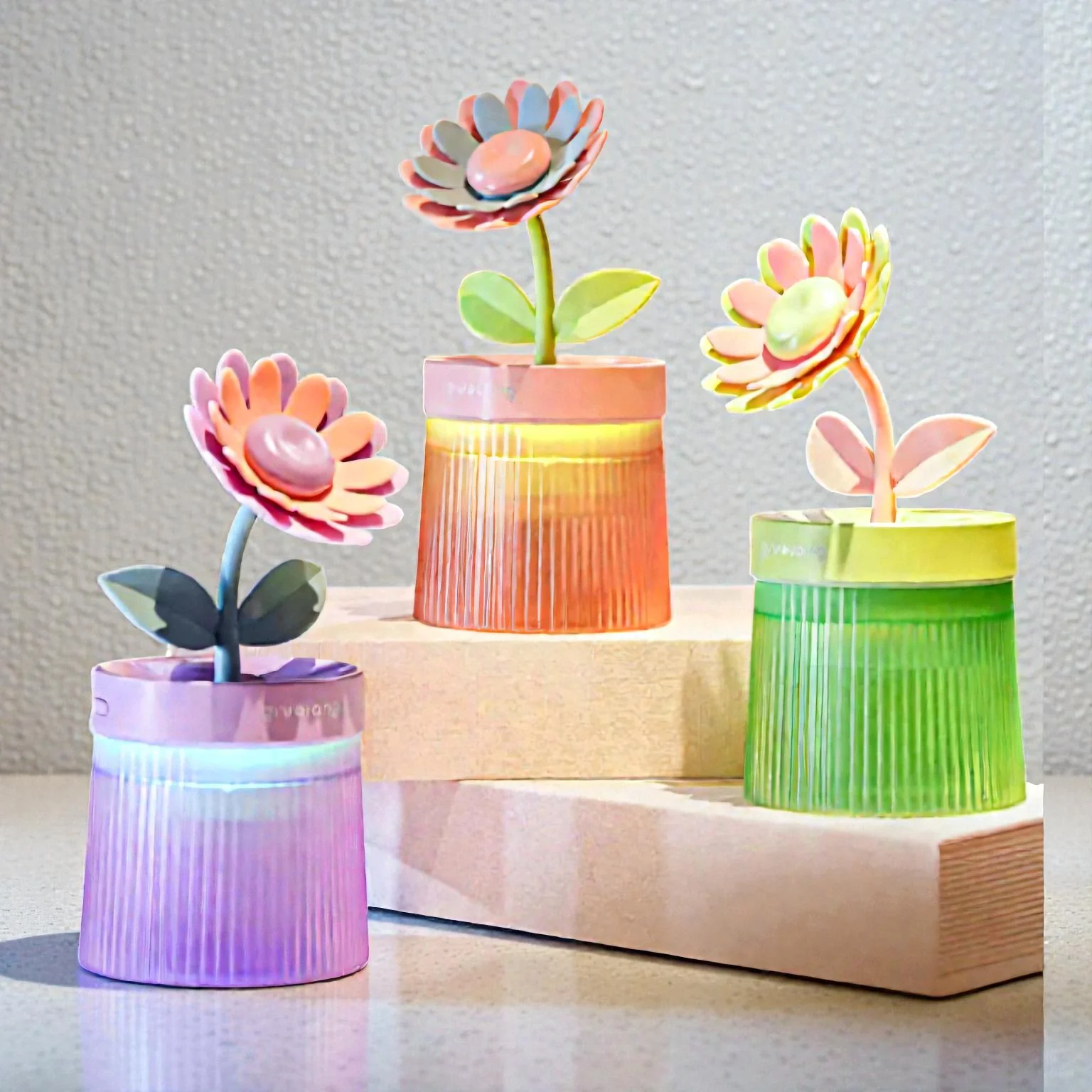 Humidificateur portable LED fleur - Image 6