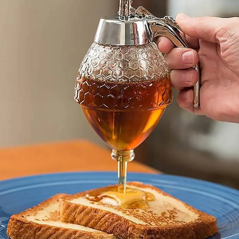 Bouteille presse pour miel et sauce avec poignée réglable - Image 2