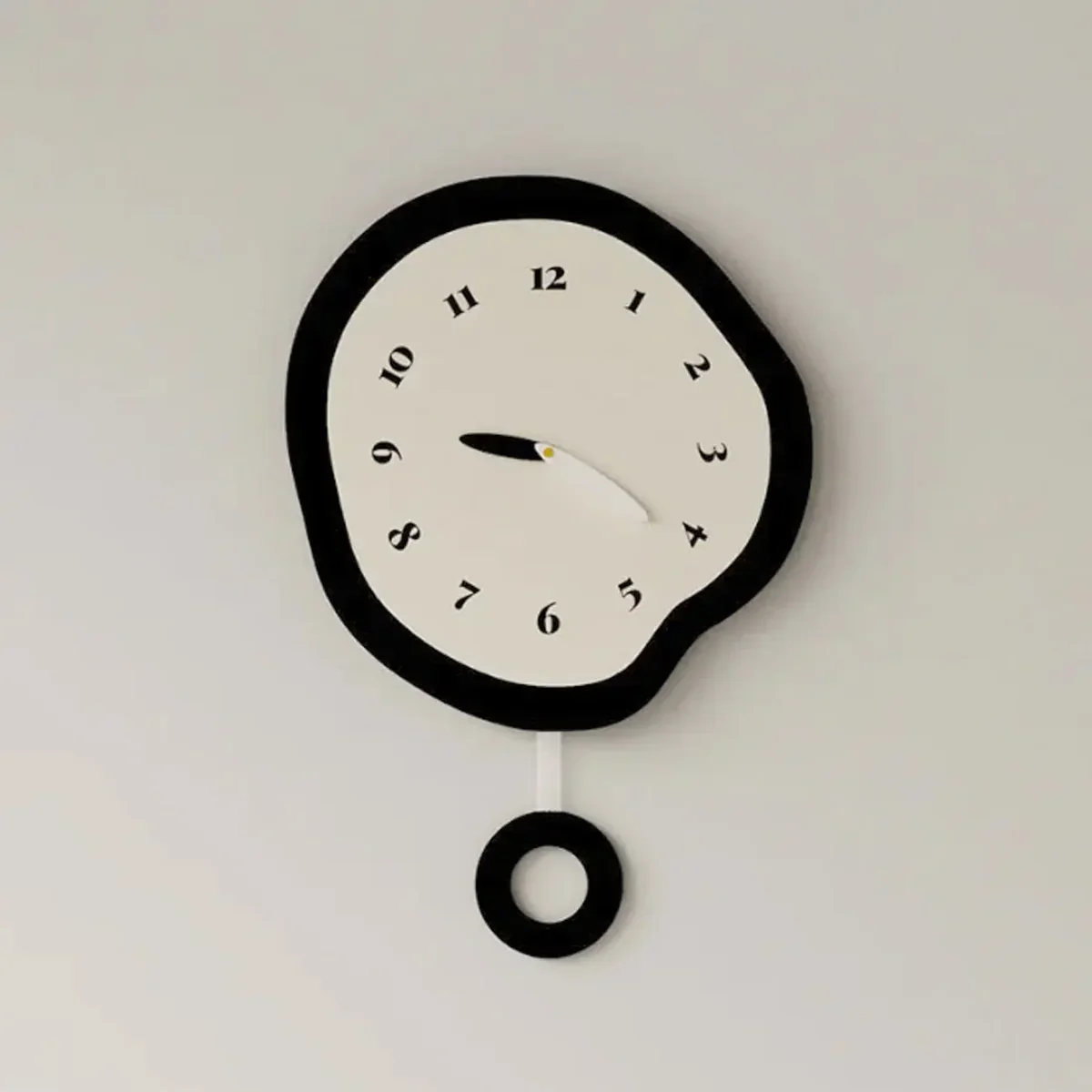 Horloge murale abstraite silencieuse design goutte à goutte - Image 2