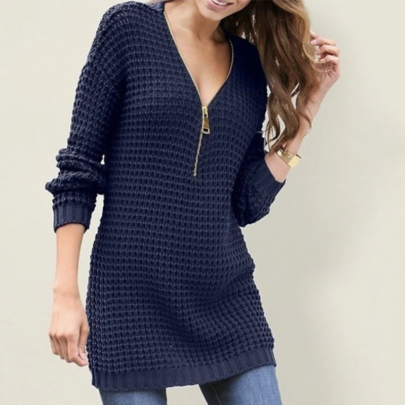 Frances – Pull avec petit zip et motif embossé - Image 5