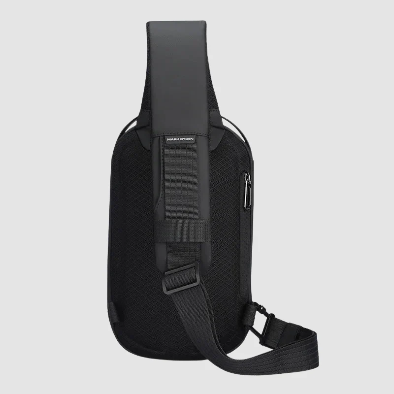 Sac à épaule rigide en cuir avec sangle réglable - Image 5