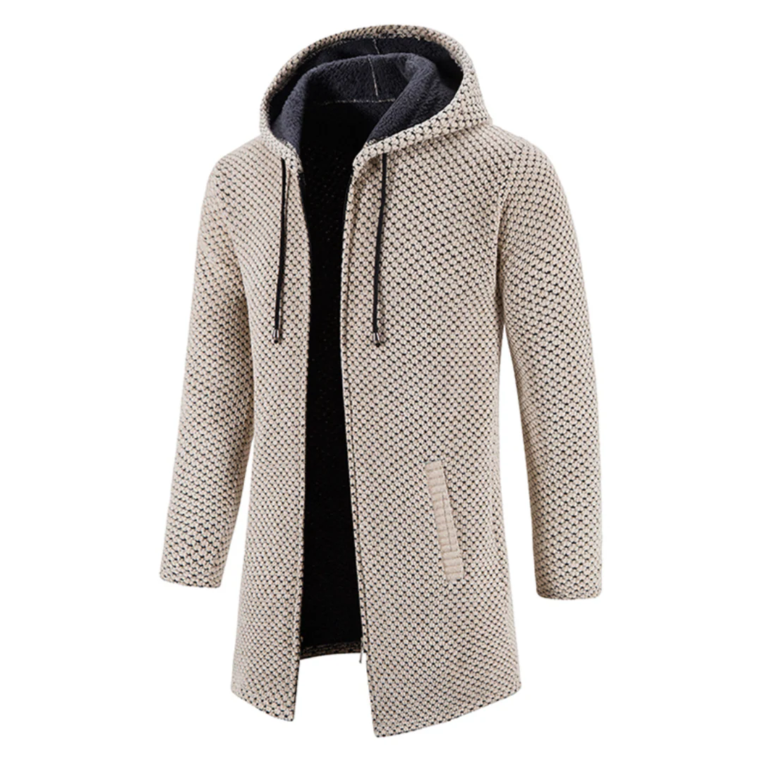 Cardigan luxueux à capuche avec coupe décontractée - Image 5