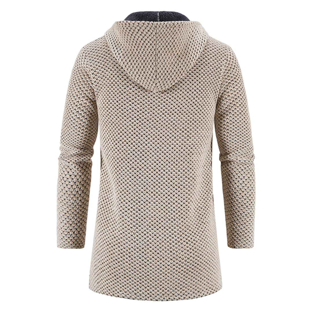 Cardigan luxueux à capuche avec coupe décontractée - Image 6