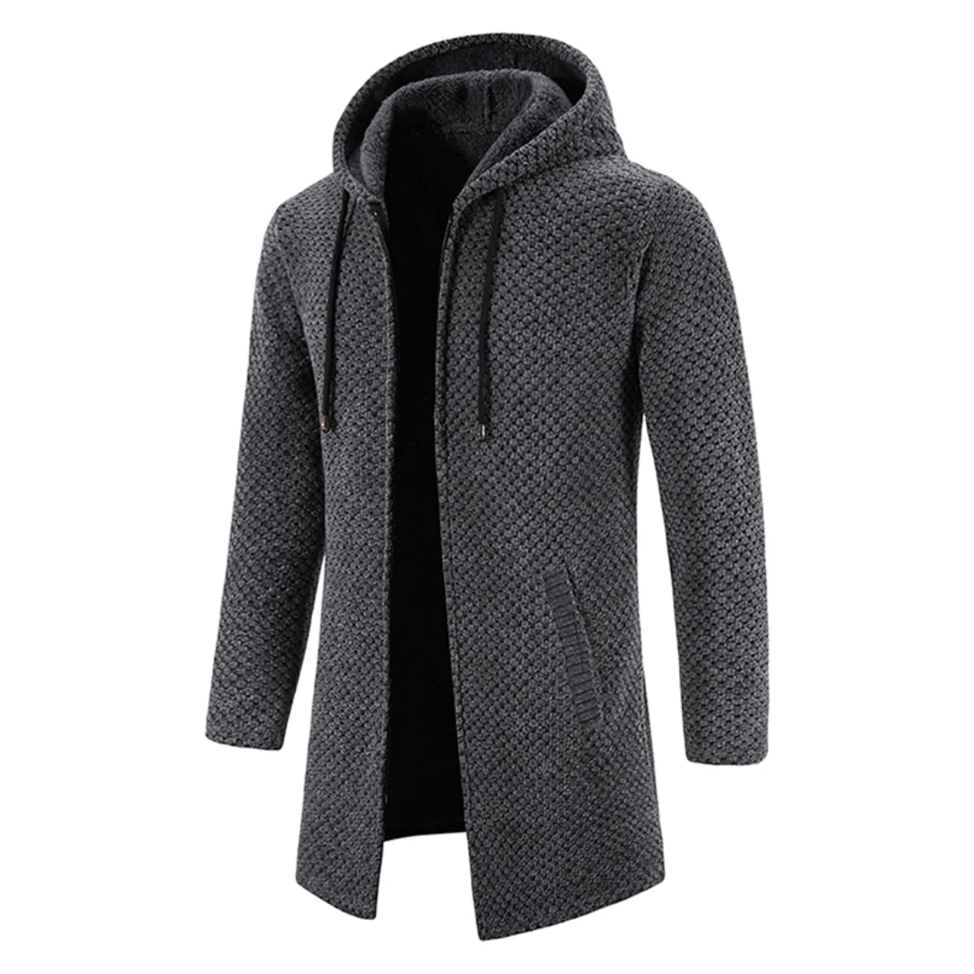 Cardigan luxueux à capuche avec coupe décontractée - Image 7