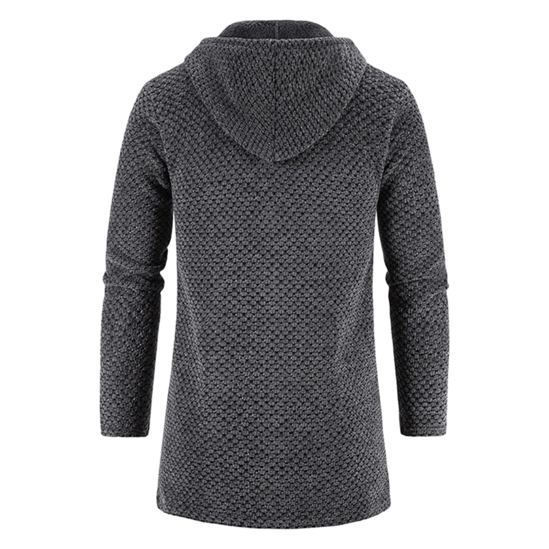 Cardigan luxueux à capuche avec coupe décontractée - Image 8