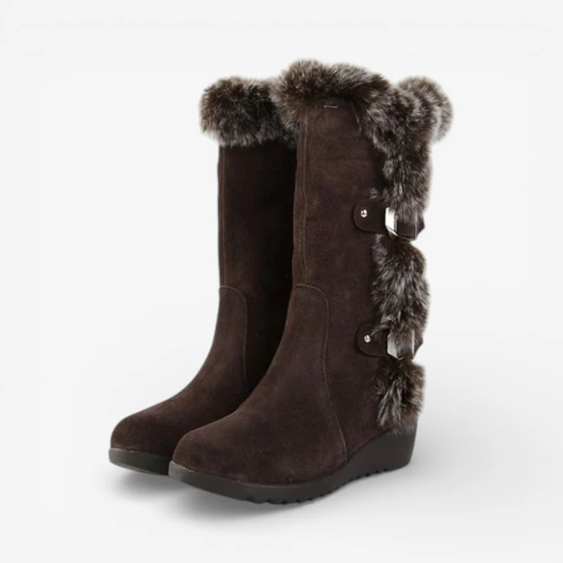 Freya – Bottes mi-mollet à bout rond et bride latérale - Image 2