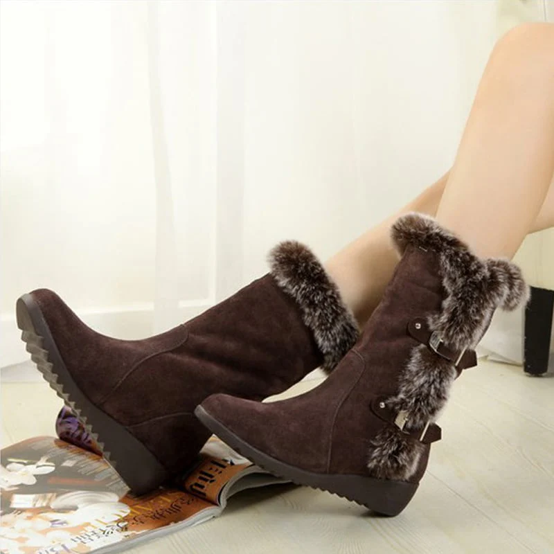 Freya – Bottes mi-mollet à bout rond et bride latérale - Image 4