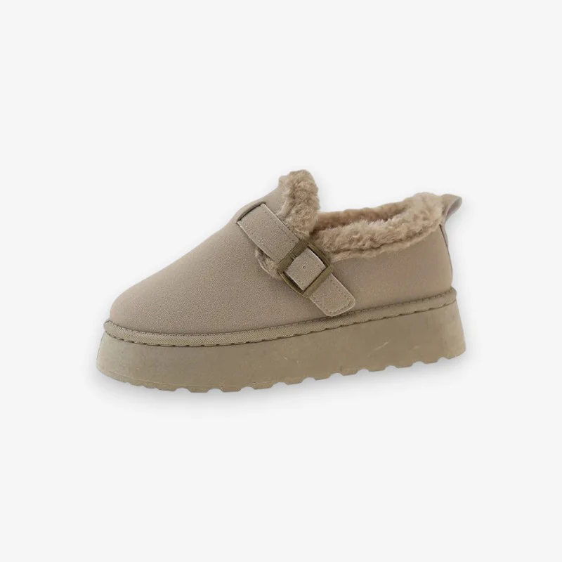 Chaussures femme bout rond à semelle épaisse - Image 2