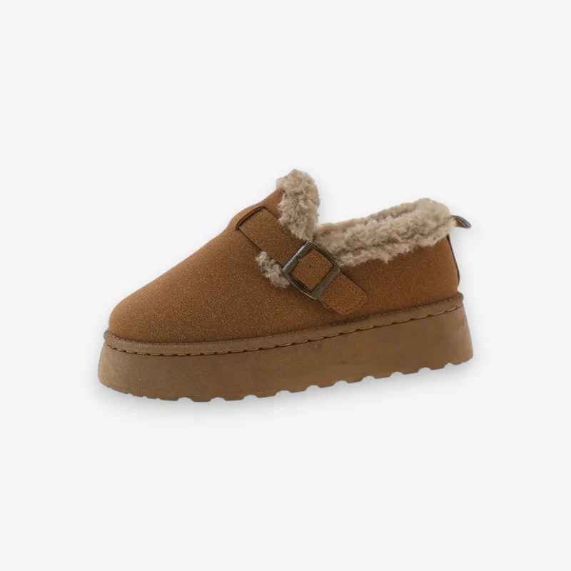 Chaussures femme bout rond à semelle épaisse - Image 3