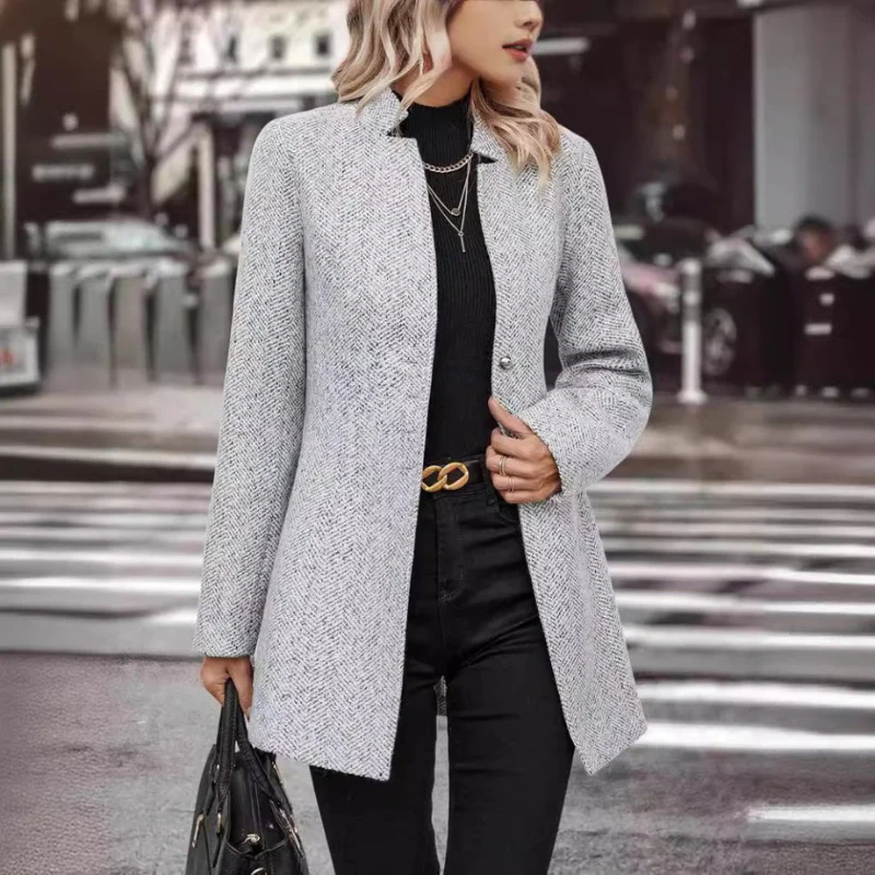 Freya Manteau femme col montant boutonné - Image 3