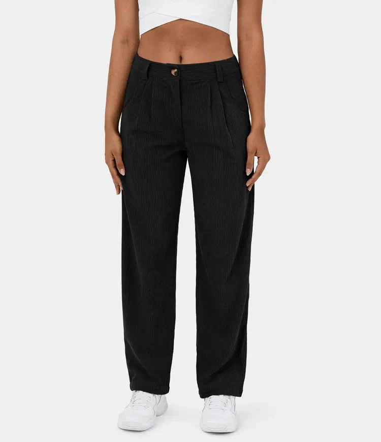 Pantalon velours côtelé Freya coupe slim moderne - Image 4
