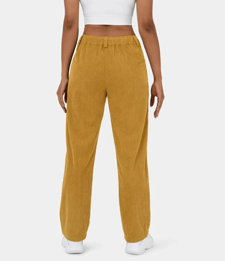 Pantalon velours côtelé Freya coupe slim moderne - Image 9