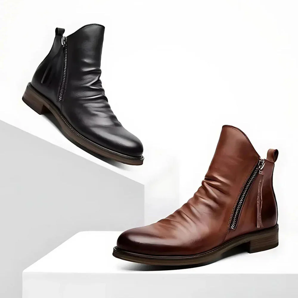 Bottines homme légères fermeture éclair latérale - Image 4