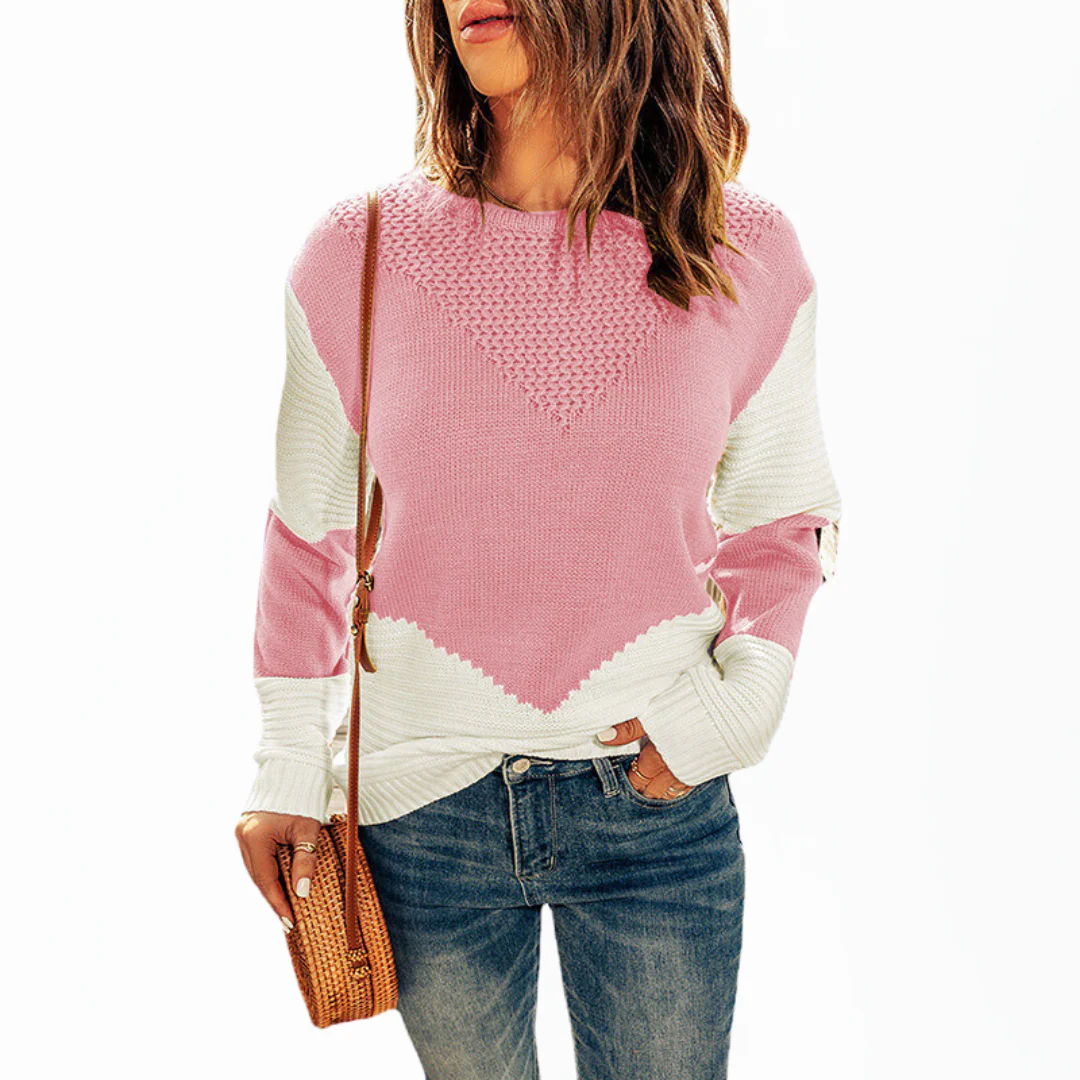 Pull femme oversize col rond manches longues - Image 3