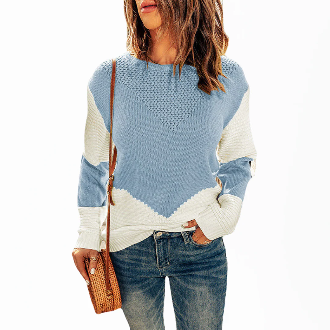 Pull femme oversize col rond manches longues - Image 4