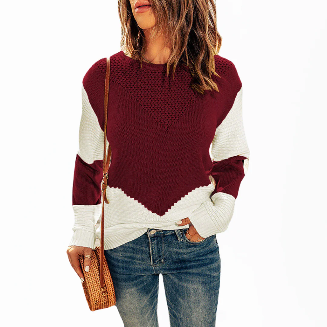 Pull femme oversize col rond manches longues - Image 5