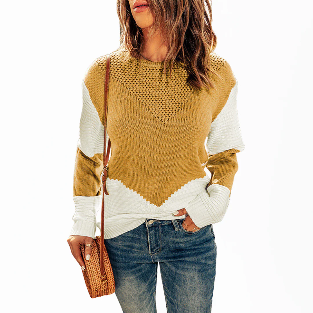 Pull femme oversize col rond manches longues - Image 7