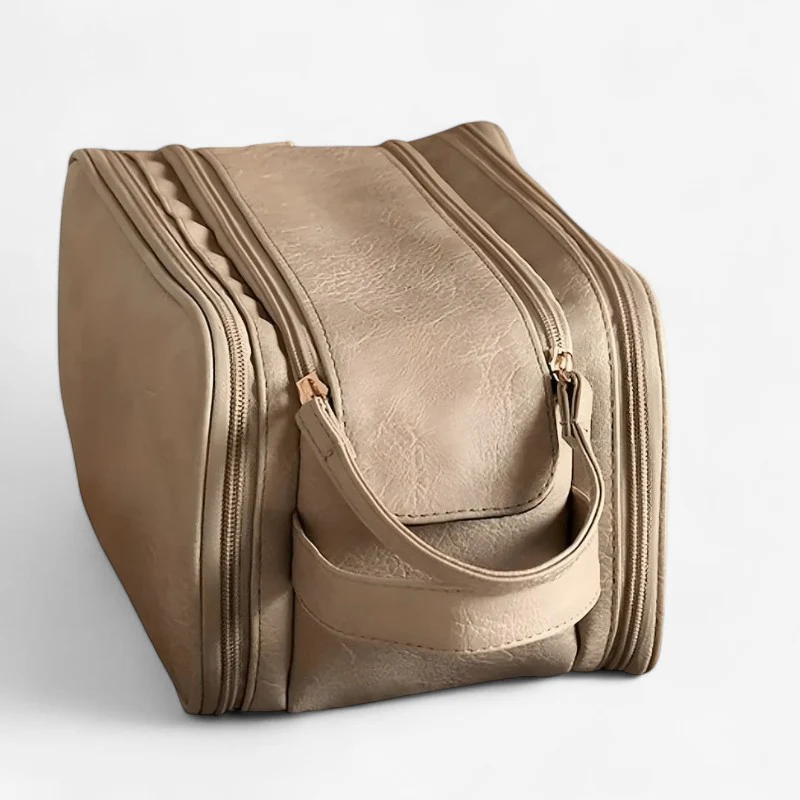 Trousse de maquillage grande capacité avec fermeture éclair