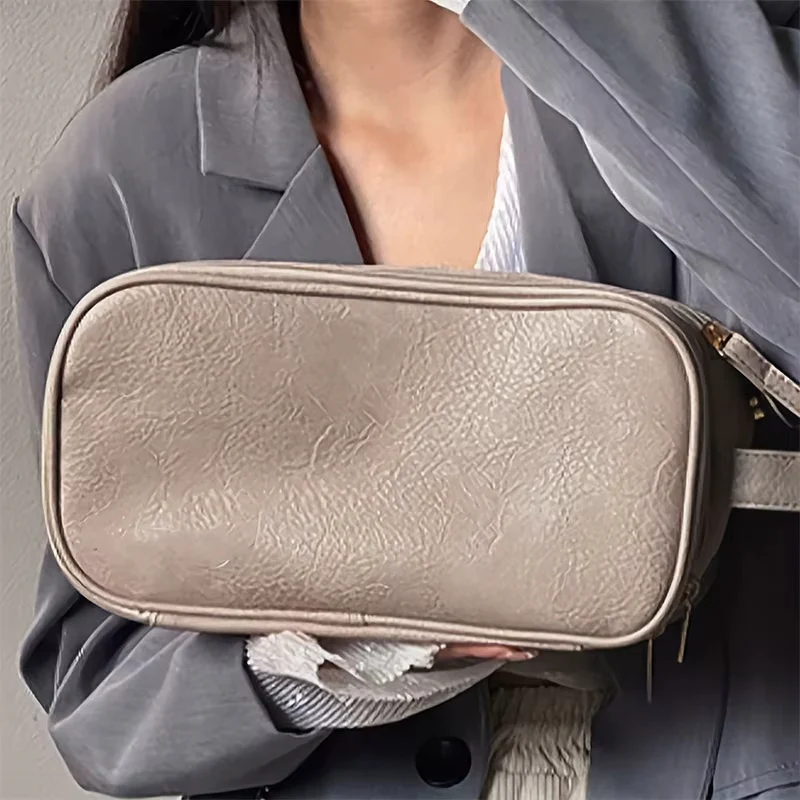 Trousse de maquillage grande capacité avec fermeture éclair - Image 4