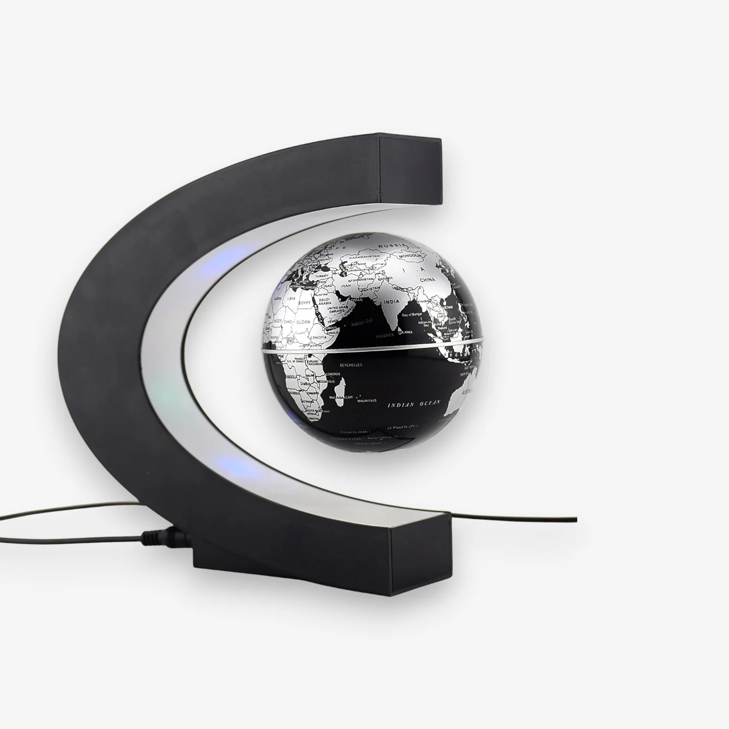 Lampe de table globe LED à lévitation magnétique